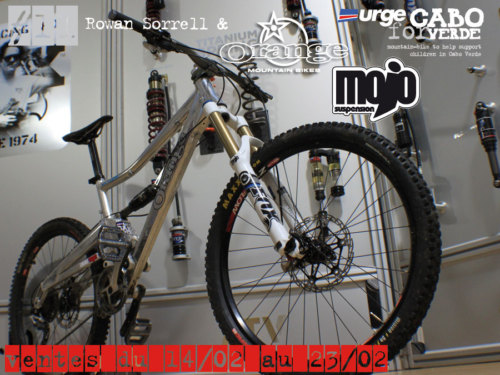 Rowan Sorrell’s Orange Alpine 160 up for grabs