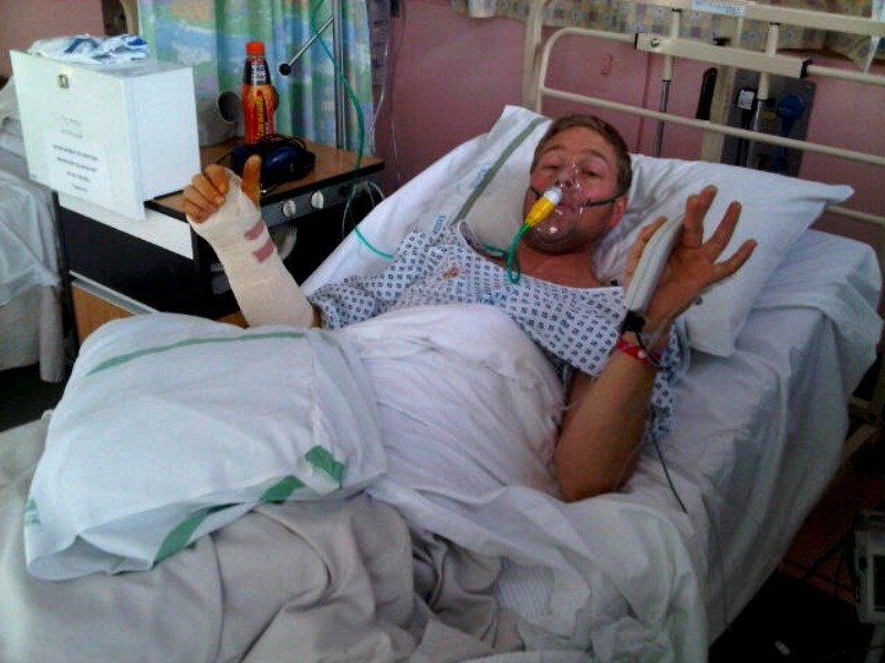 Chris Akrigg Broken!