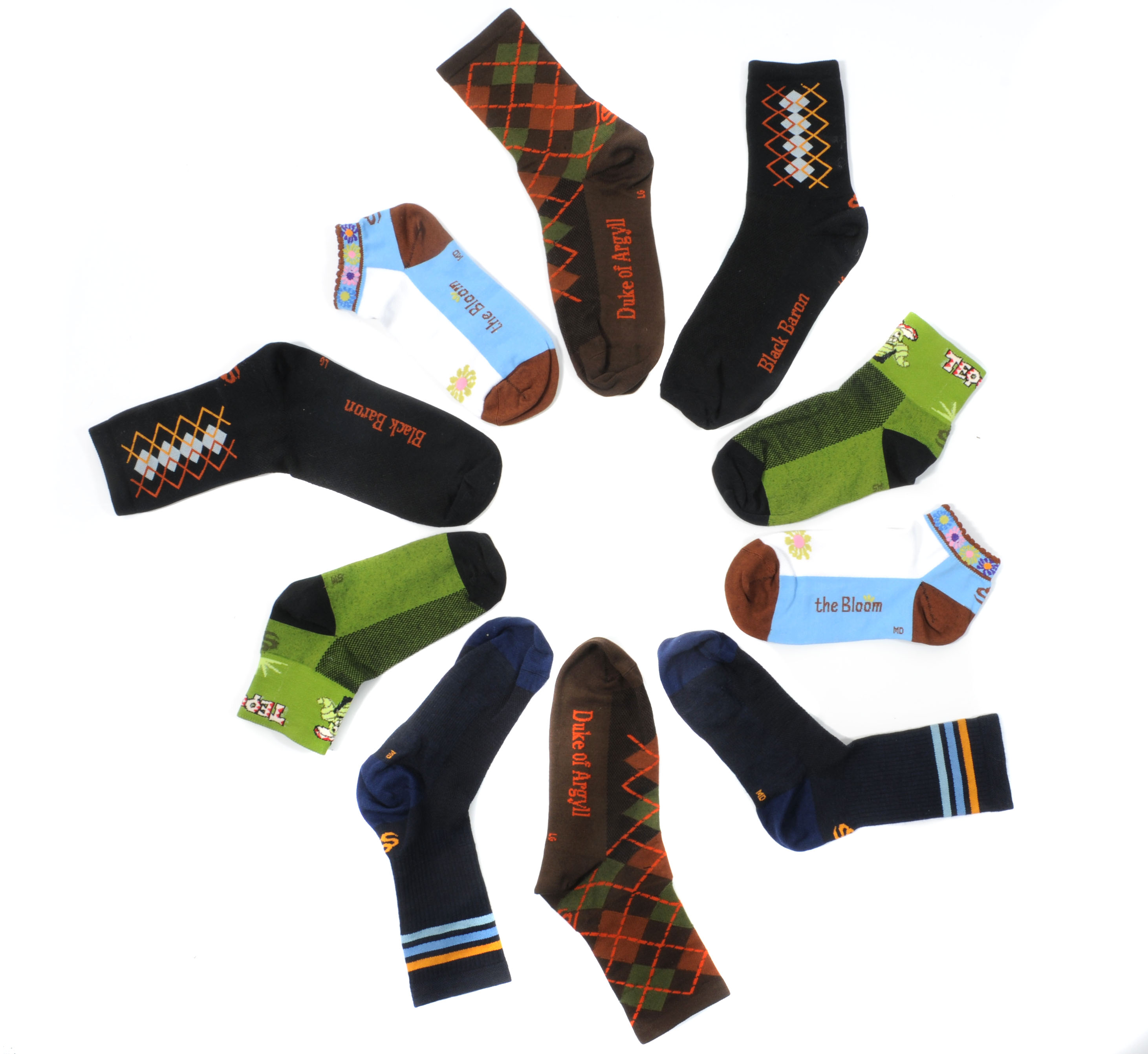 Socks from above