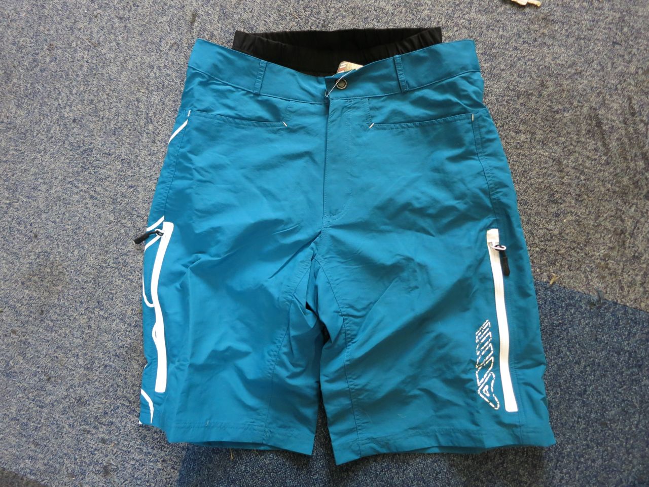 Blue shorts thinking