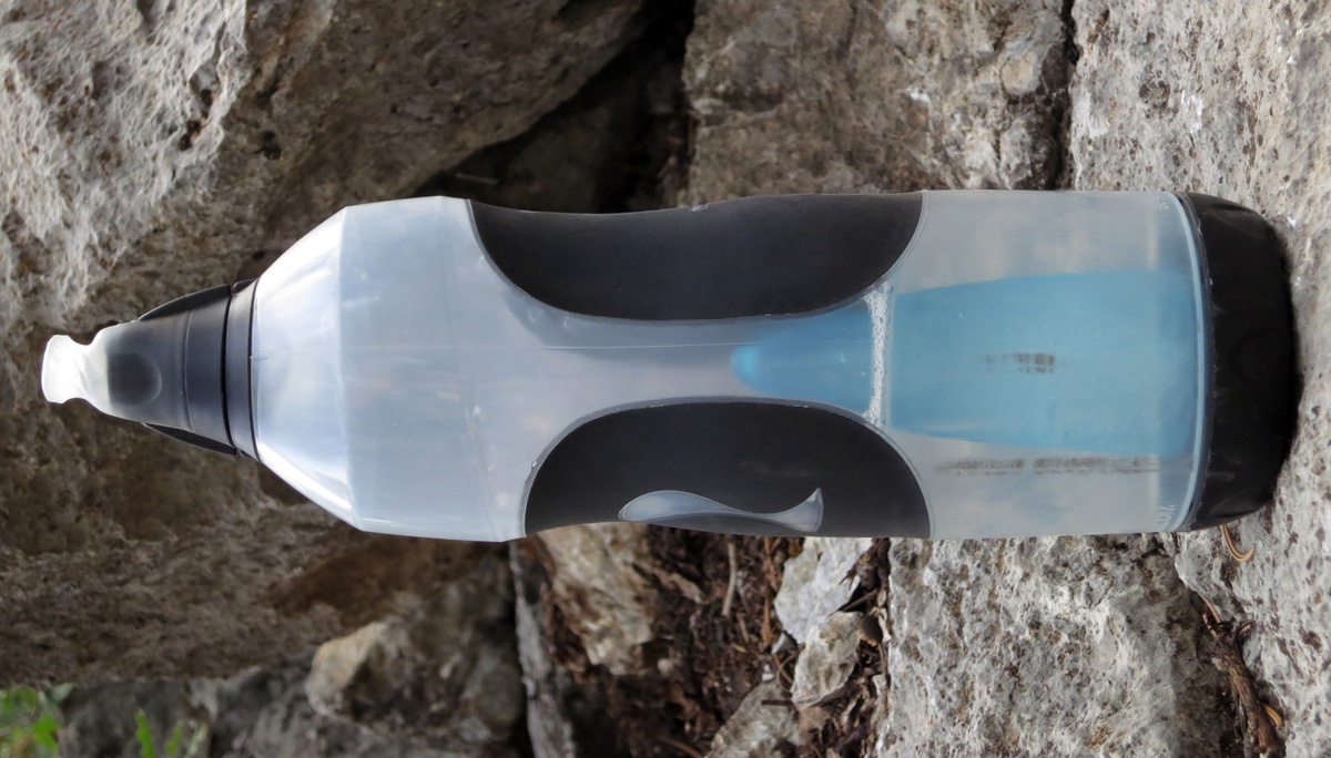 Relaj bottle on rock
