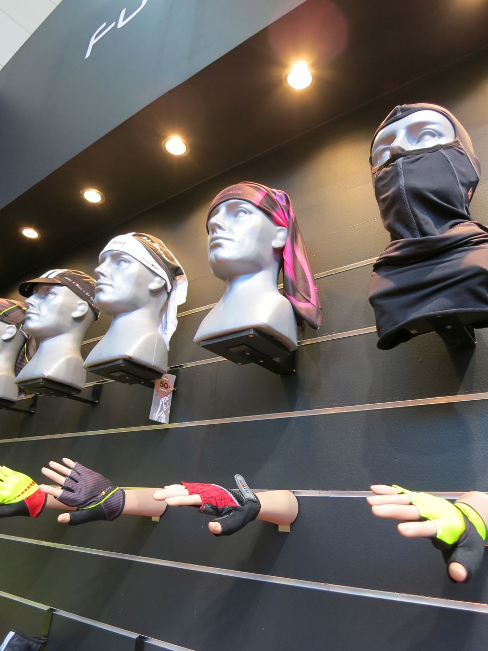 Bandana style head gear to complete the look!