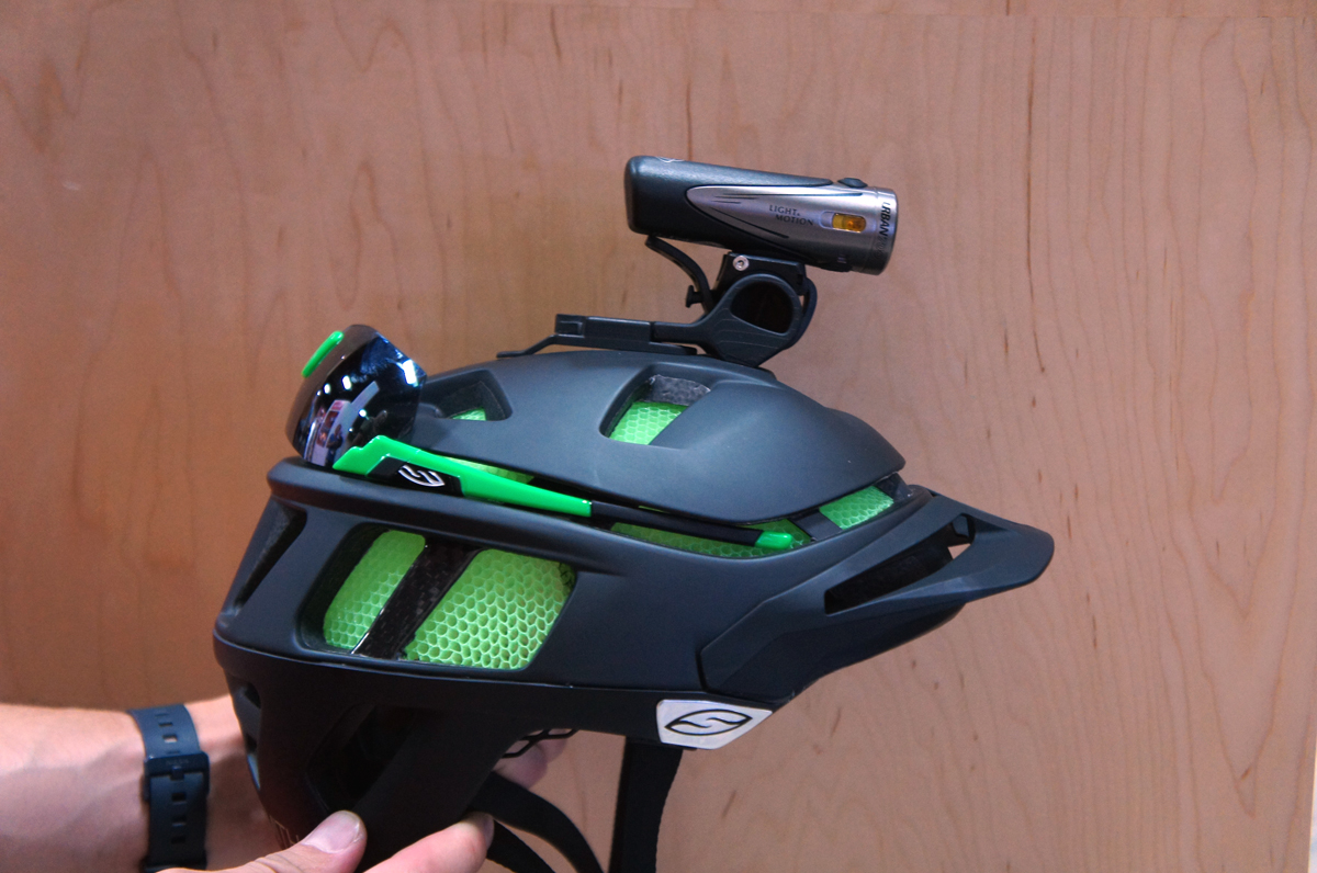 Light on, glasses off.