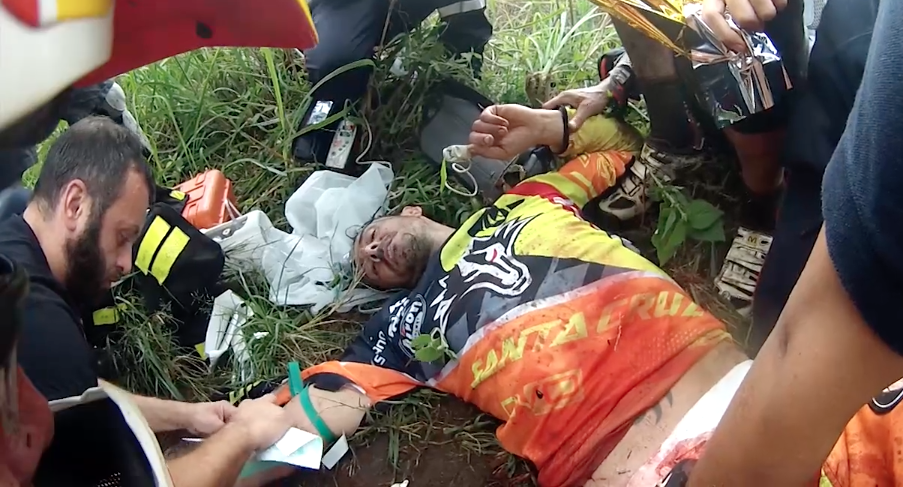 Cédric Gracia’s crash at La Réunion Island
