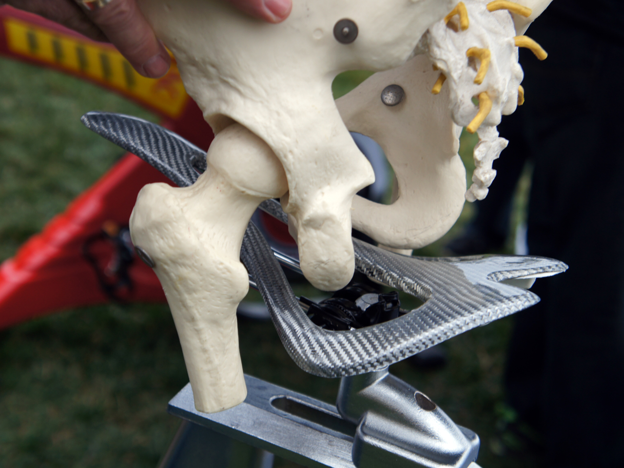 Cyclist at "race weight"