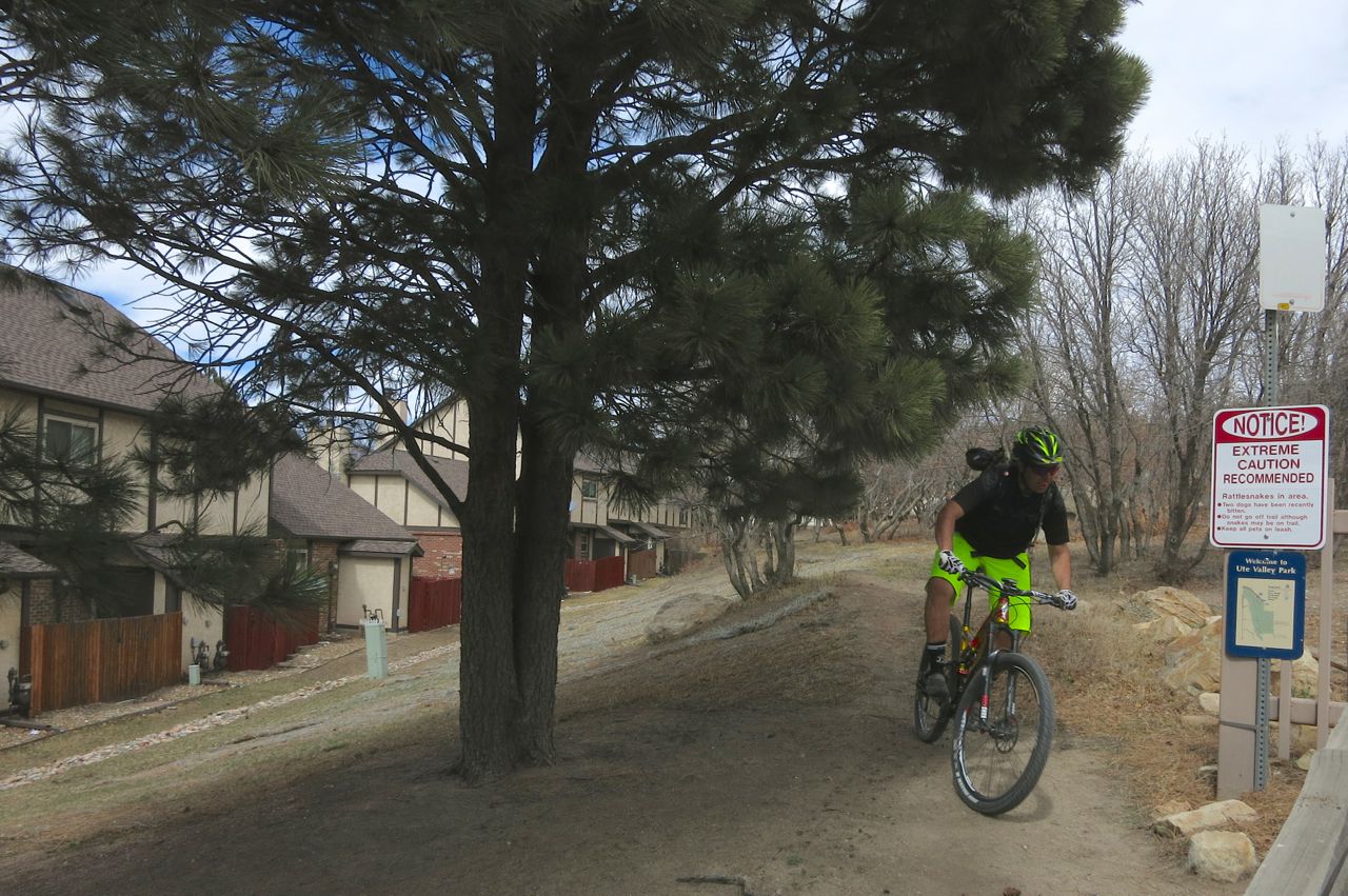 Ute Park - doorstep product testing ground and lunch ride location