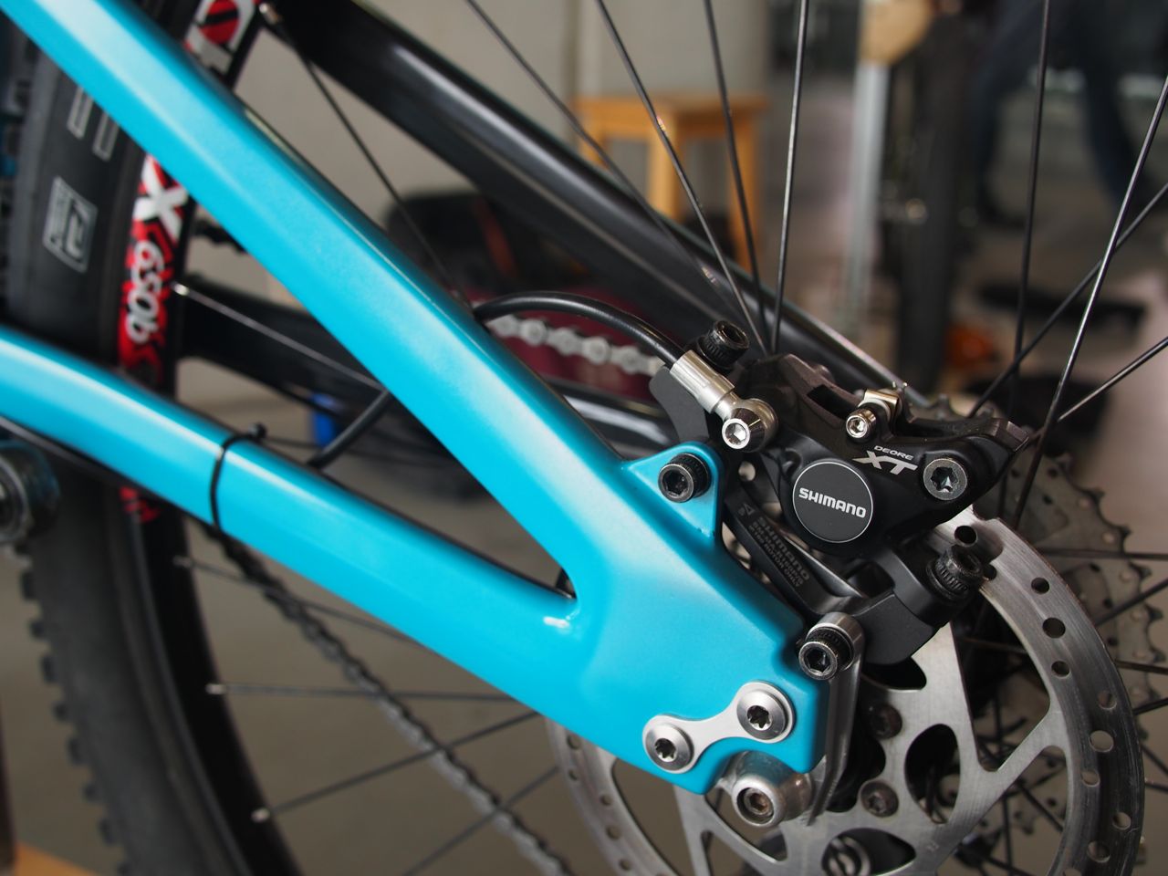 We're loving the finish on the carbon swingarm