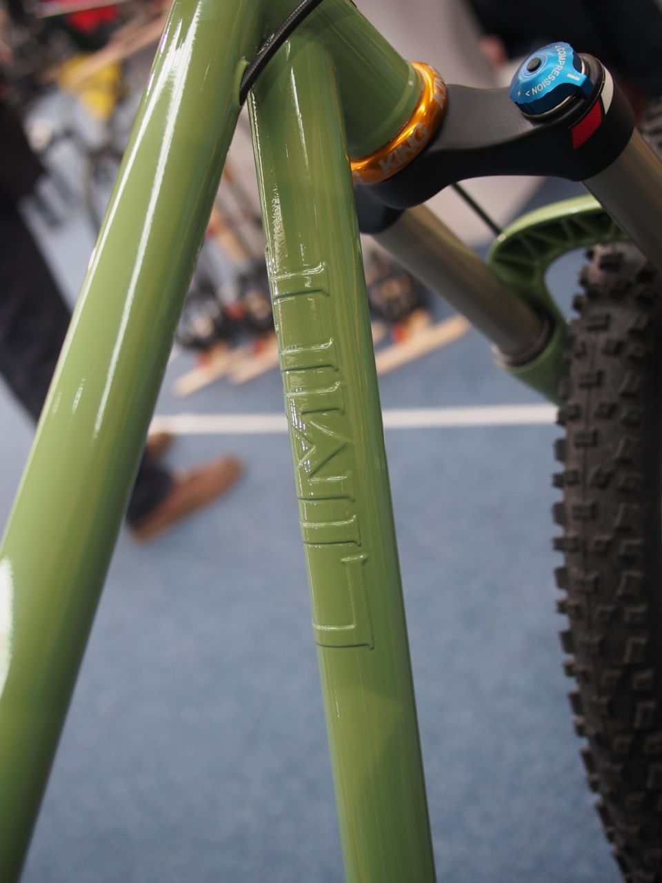 Logo'd downtube