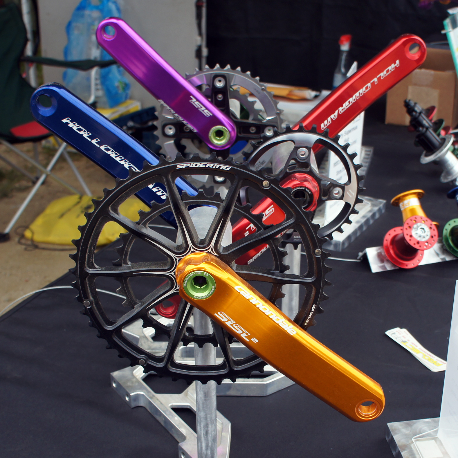 Re-finished Cannondale cranks