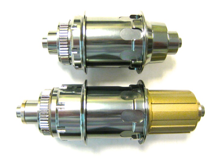 CNC-machined hubs (thru axles optional)