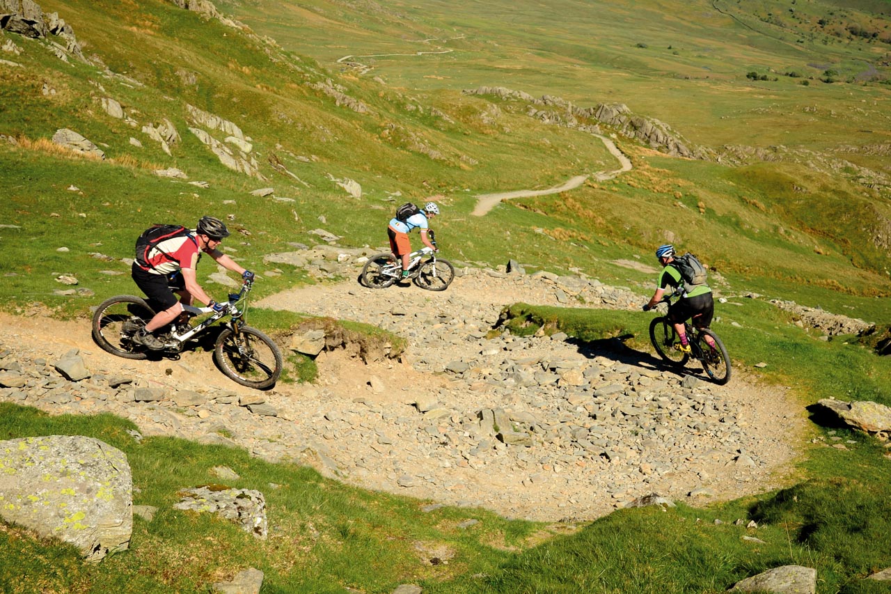 The Singletrack Formation Trackstanding Team chose this moment to show off their skills.