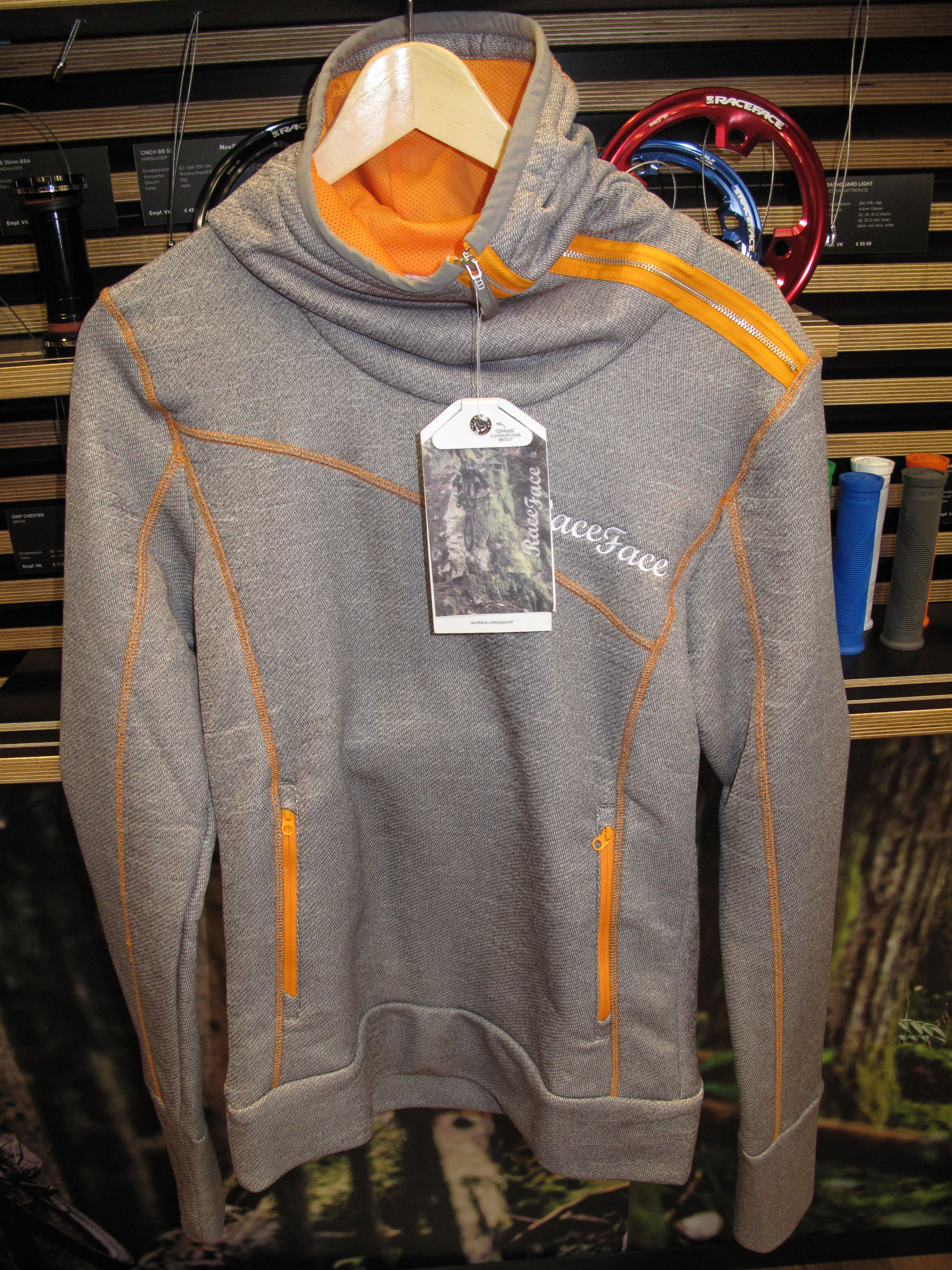 Ladies side zip hoody.