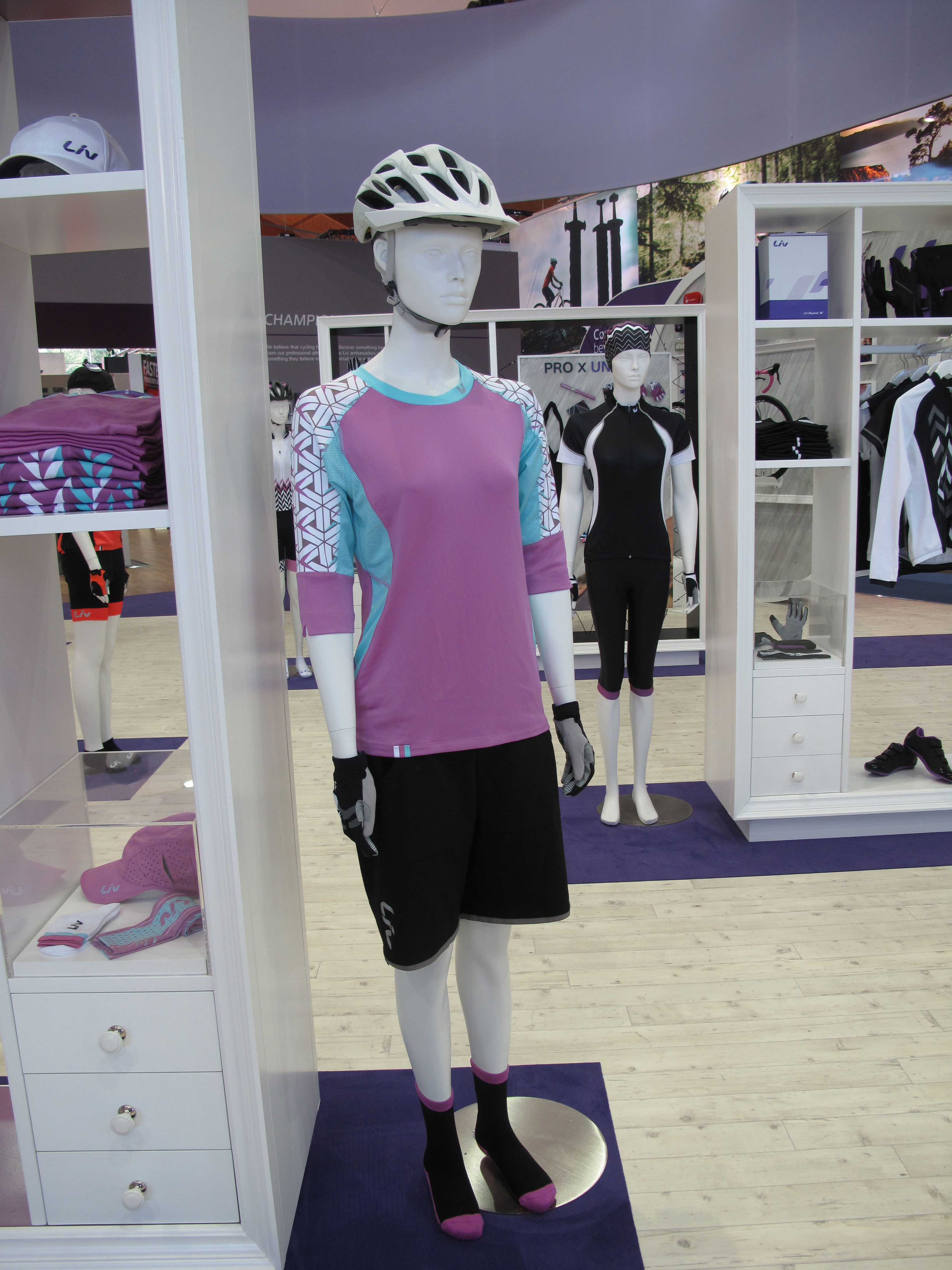 A comprehensive product collection includes women specific bikes, apparel and gear.