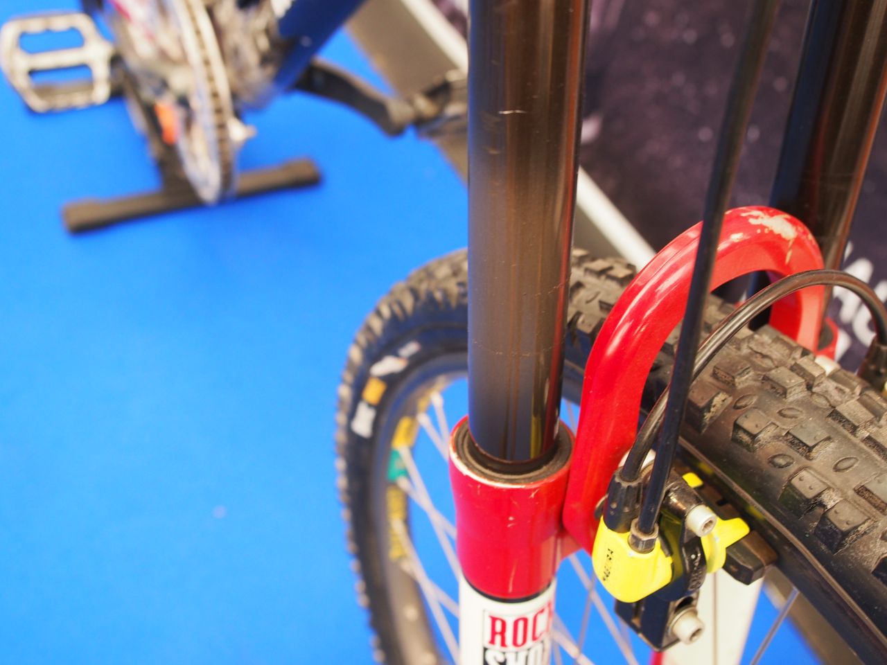 There's a fair bit of wear on the stanchions