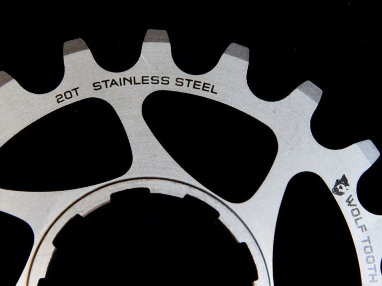 Wolf Tooth stainless singlespeed cogs