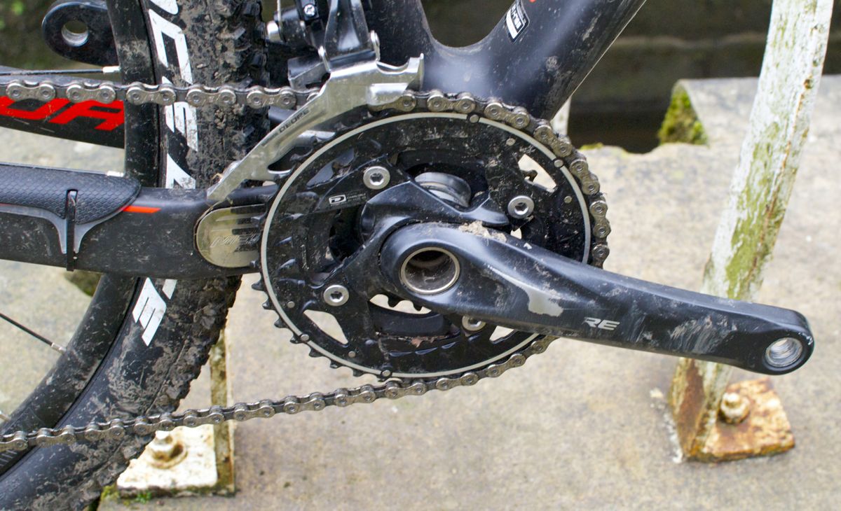 Deore chainset, somewhat worn