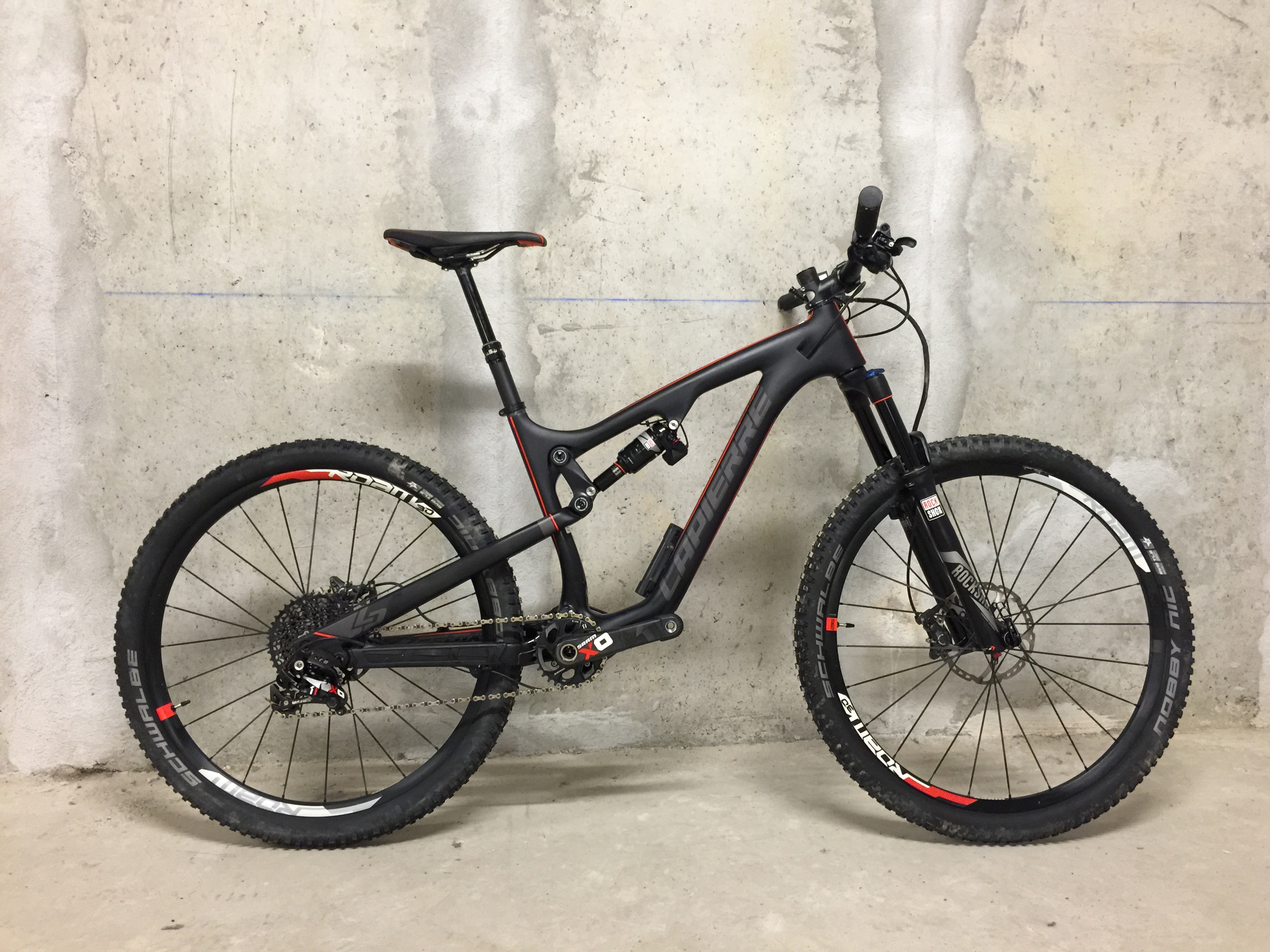 The Zesty XM - sadly imprisoned, but we did get it out on the trails too!