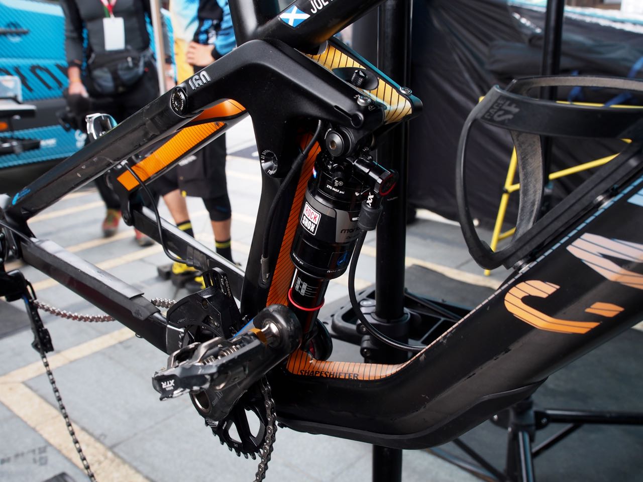 Joe's running an XX Monarch with lockout
