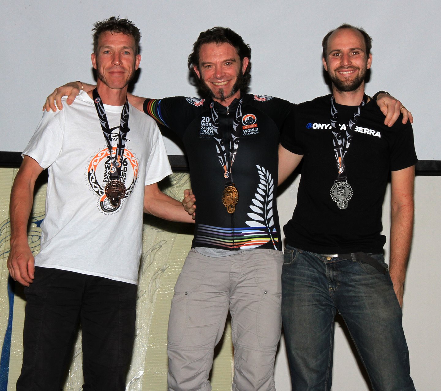 Steve Day on top of the SS podium wembo 2016 solo 24hr champion