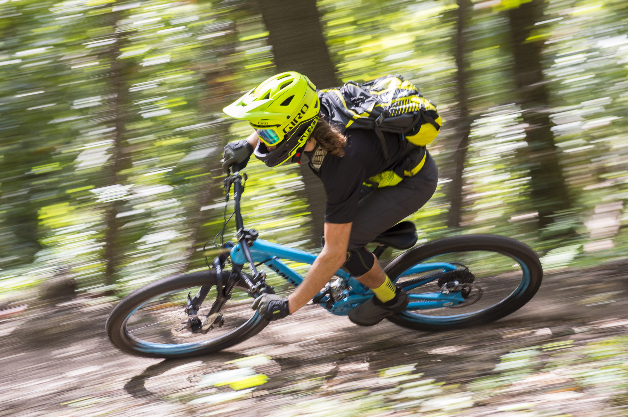 All Mountain Mountain Biking with 2017 Giro MTB clothing and gear on trails near Santa Cruz, CA.
