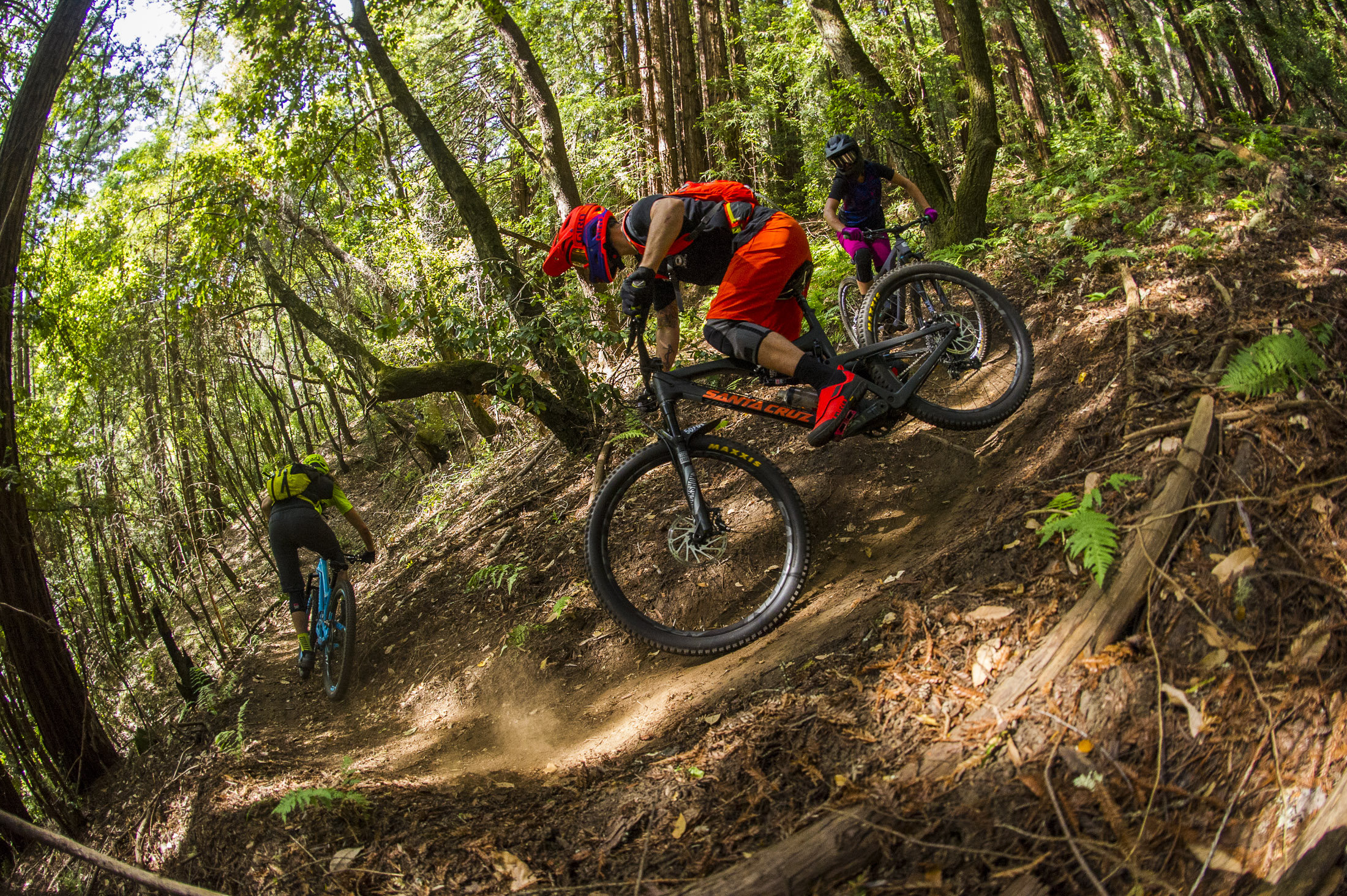 All Mountain Mountain Biking with 2017 Giro MTB clothing and gear on trails near Santa Cruz, CA.