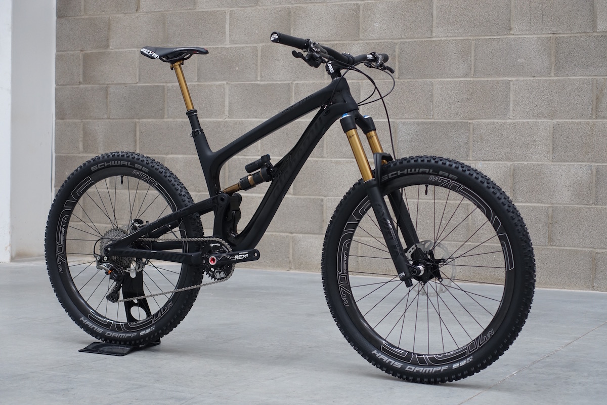 alchemy arktos carbon enduro bike full suspension fox transfer rotor kashima factory saddleback 36 27.5 us made
