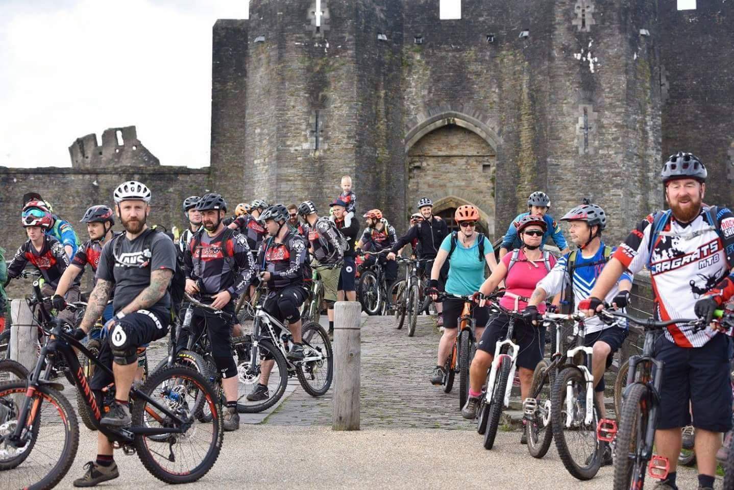 Caerphilly mountain bikers head out to clear the trails