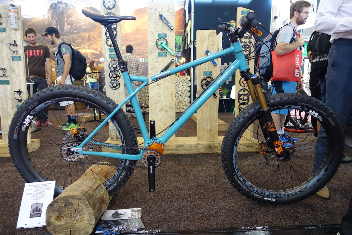 steel custom hardtail pinion gearbox internal drivetrain belt drive 27.5 plus
