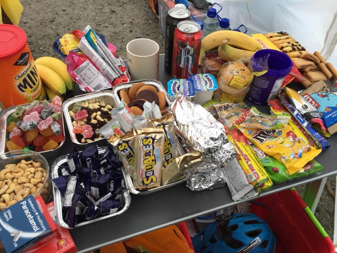 relentless scotland fort william 24 hour endurance pits tomato sauce skeleton food junk
