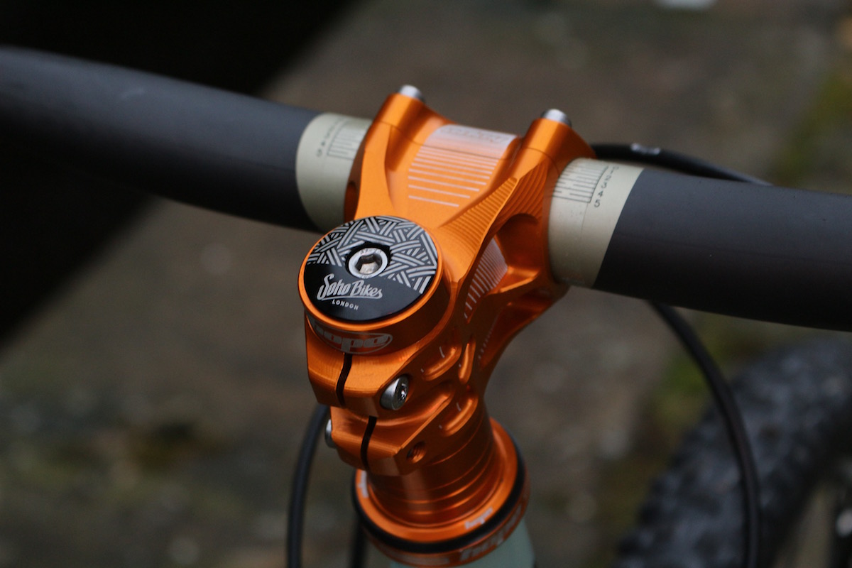 brother cycles big bro off road bikepacking touring hope brake crank pedal cassette orange bling shiny steel brooks