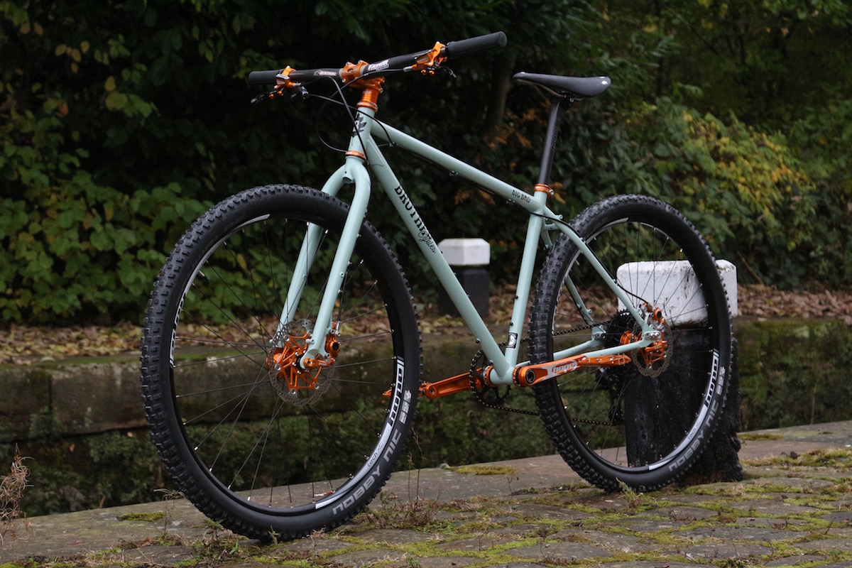 brother cycles big bro off road bikepacking touring hope brake crank pedal cassette orange bling shiny steel brooks