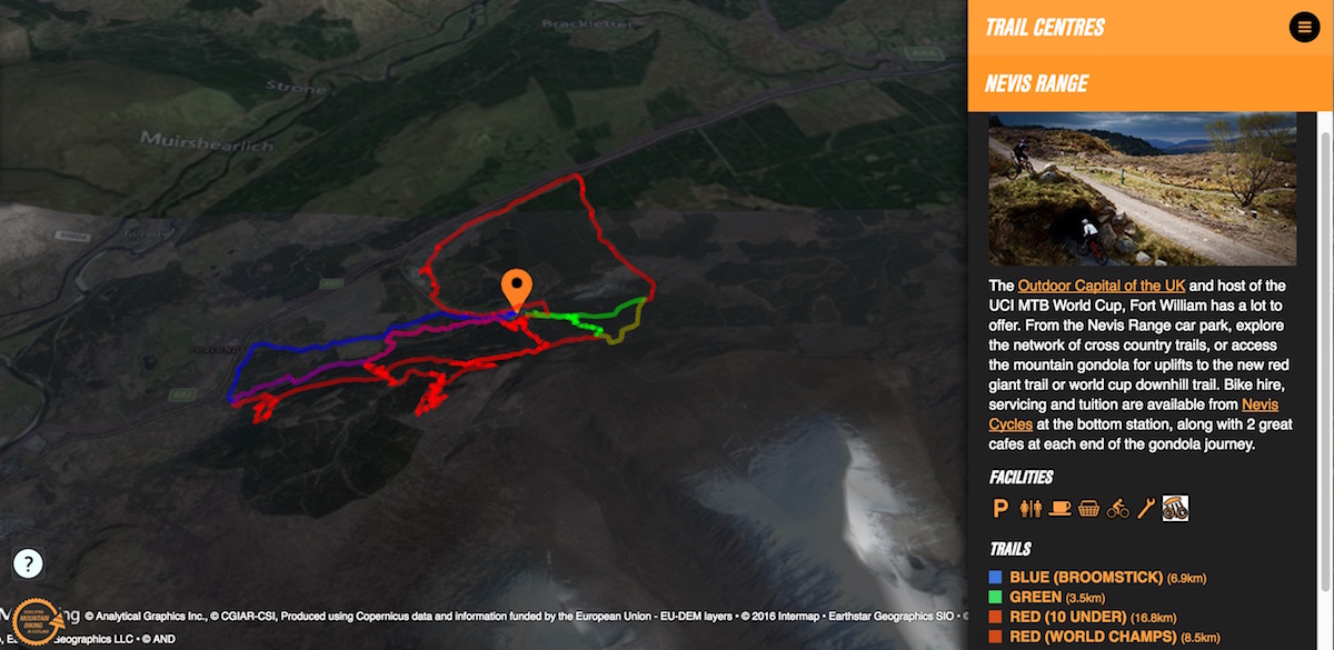 scotland interactive trail map