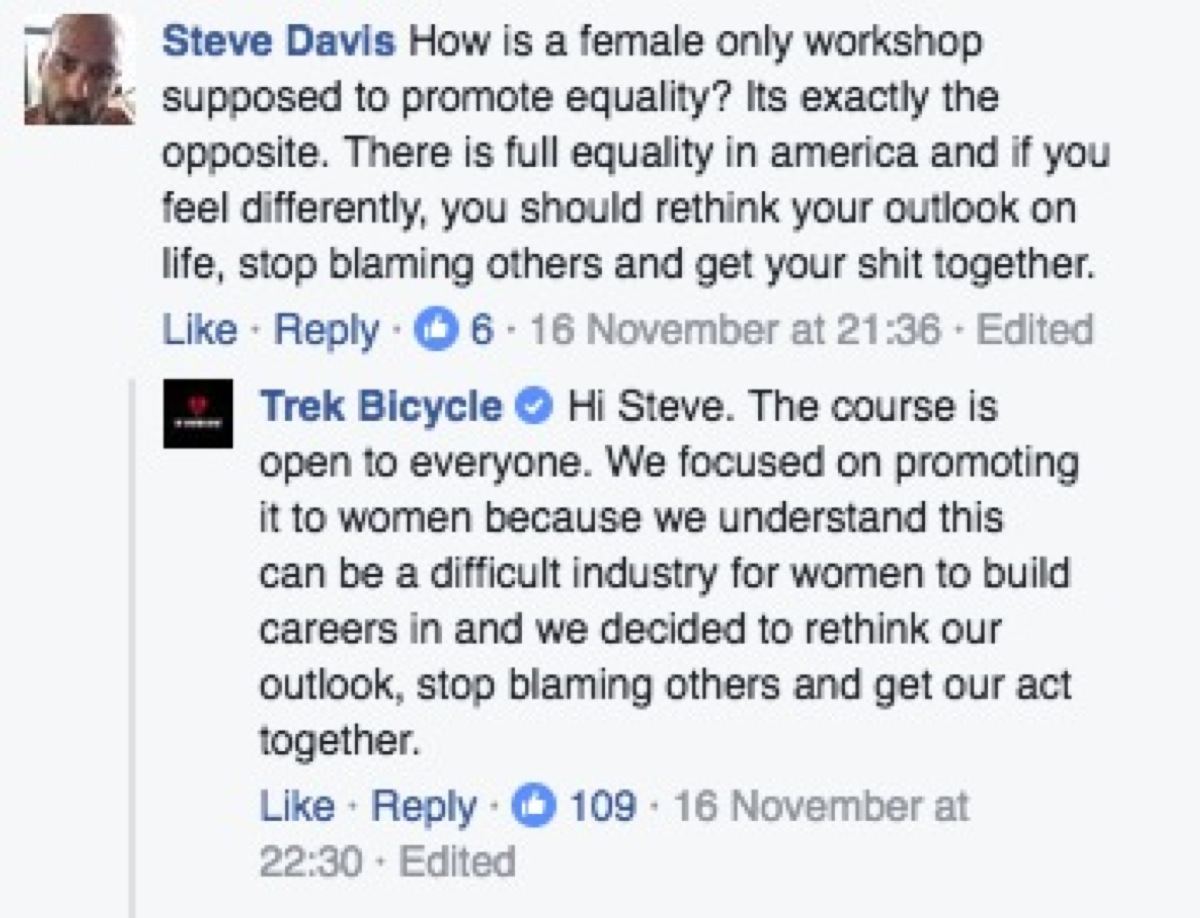 Trek Women's Technician Course Facebook