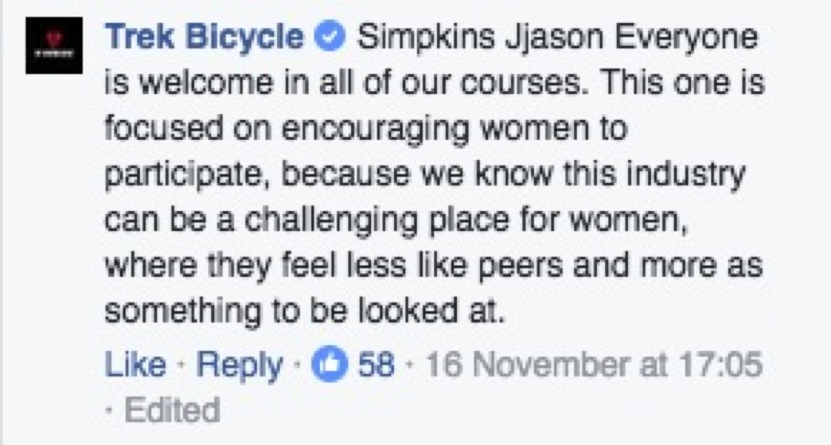 Trek Women's Technician Course Facebook