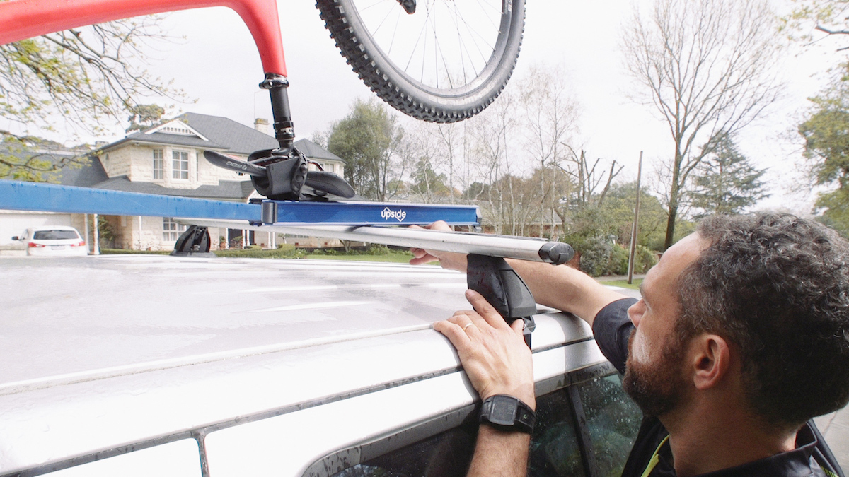 car roof rack upside