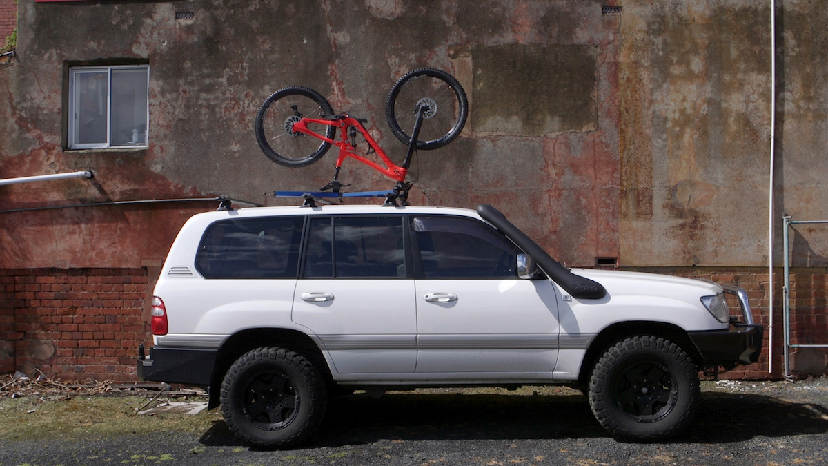 The Upside Roof Rack Flips Your Bike