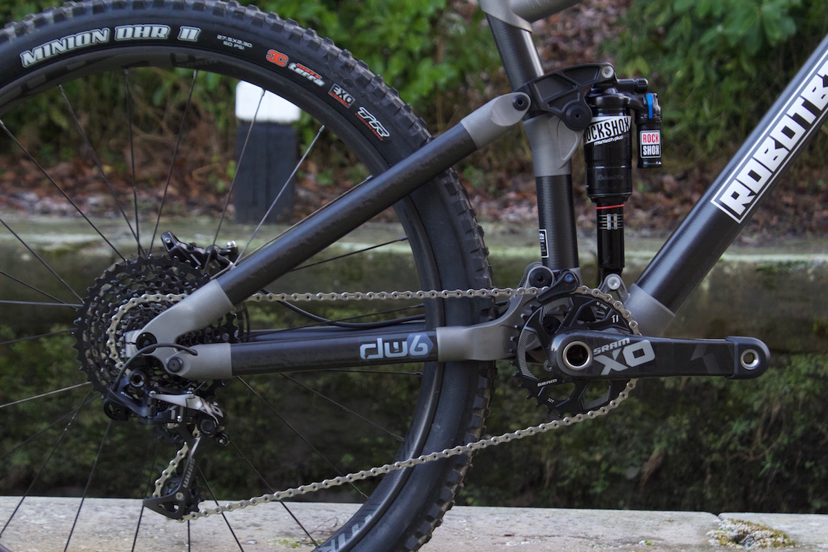 robot bike company r160 titanium carbon enduro bike rockshox lyrik monarch sram roam 60
