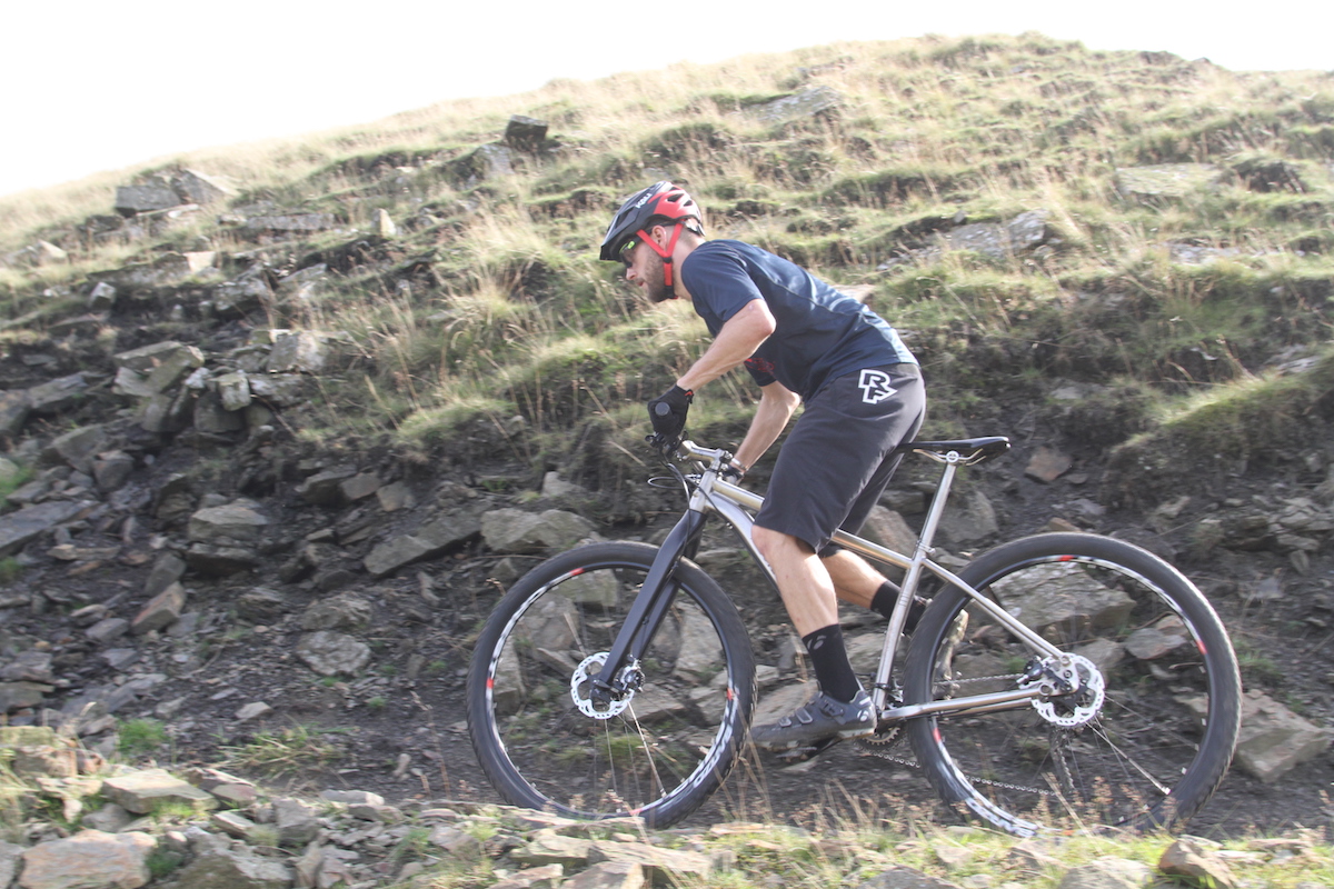 j. guillem titanium hardtail 29er rigid carbon stans ztr crest shimano deore xt 2x11 issue 108 biketest