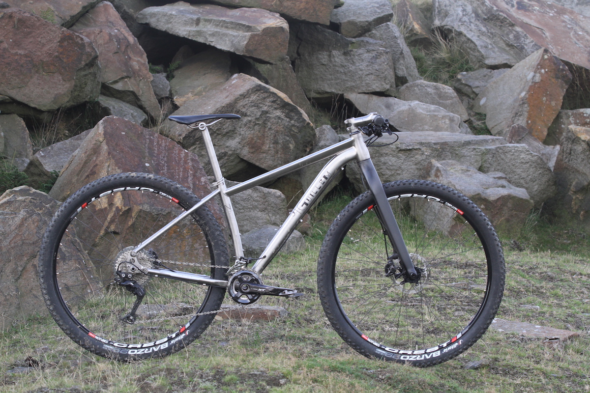 j. guillem titanium hardtail 29er rigid carbon stans ztr crest shimano deore xt 2x11 issue 108 biketest