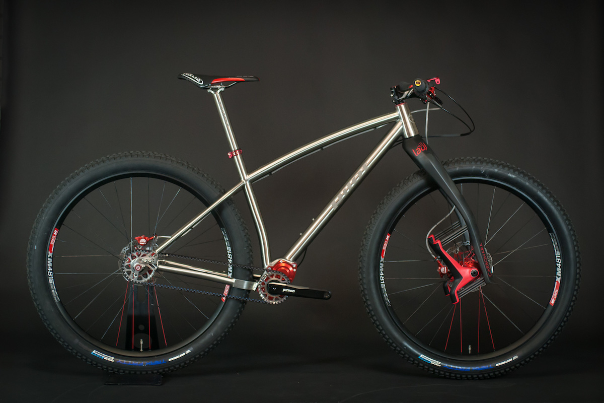 pilot titanium hardtail lauf pinion gearbox belt drive custom dutch