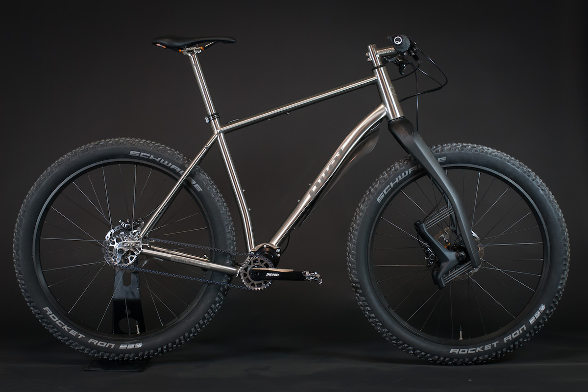 pilot titanium hardtail lauf pinion gearbox belt drive custom dutch