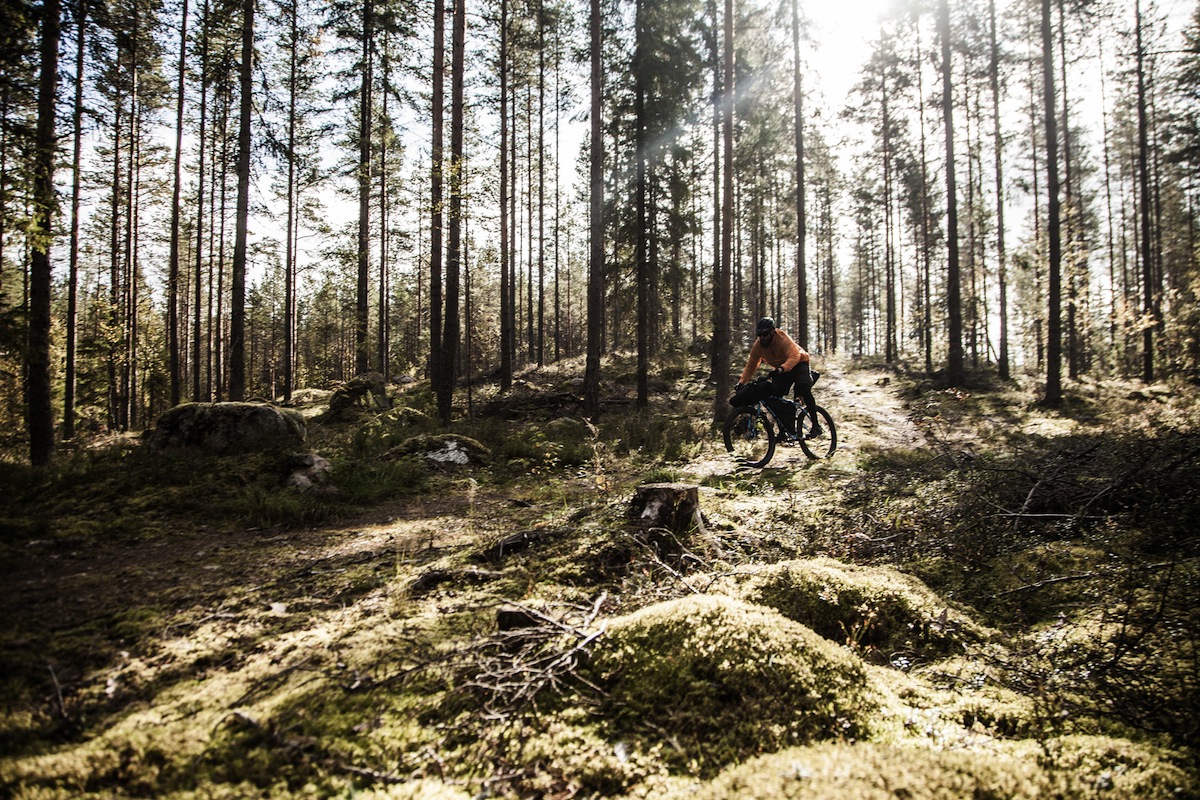 kona unit singlespeed bikepacking finland camping adventure trees