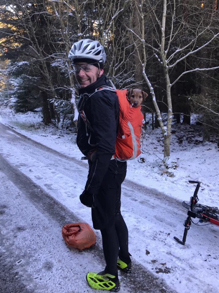 rachel sokal tom nash olly oli townsend snow fatbike fatbiking dog puppy monday morning debrief lake district mountain tom hill whiskey