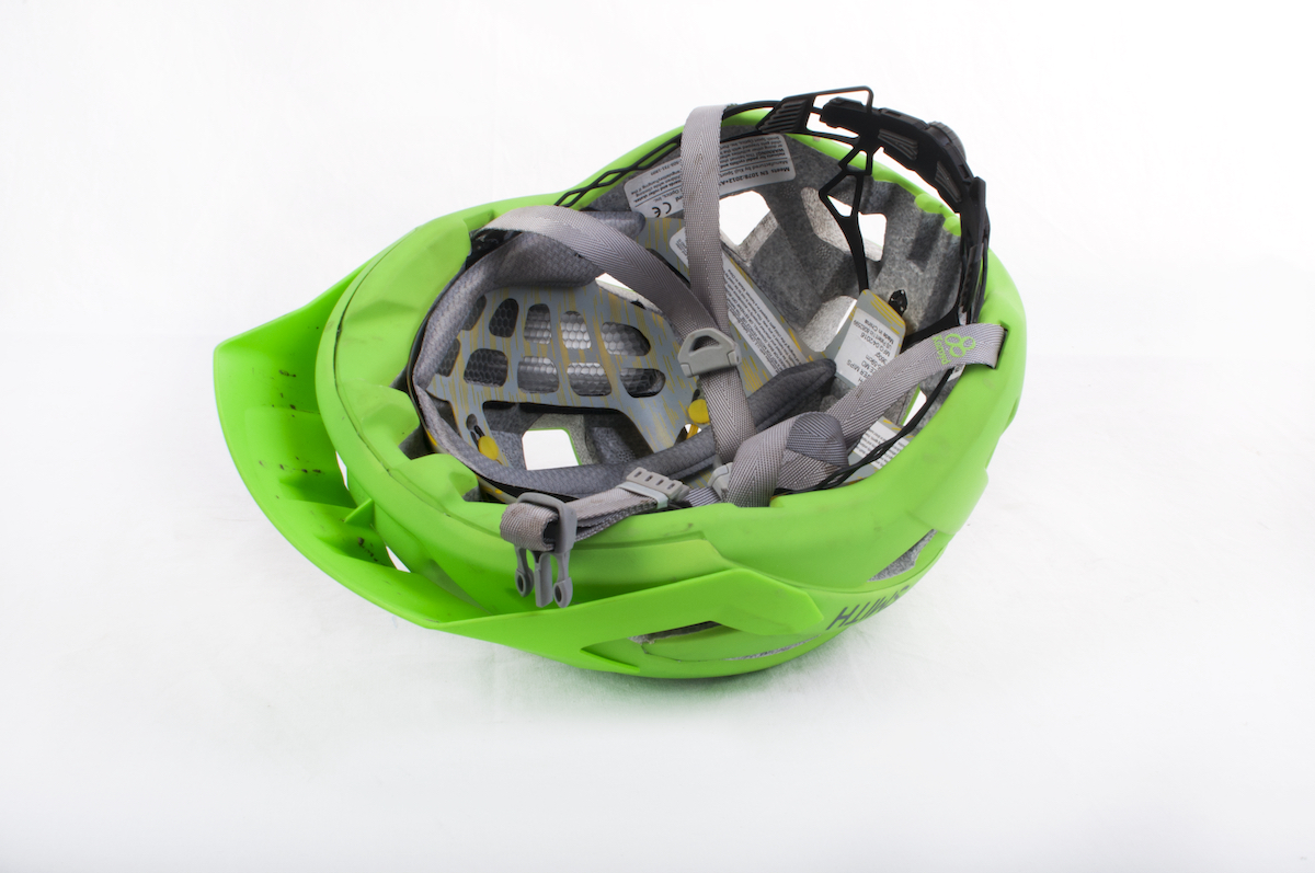 smith rover mips green helmet
