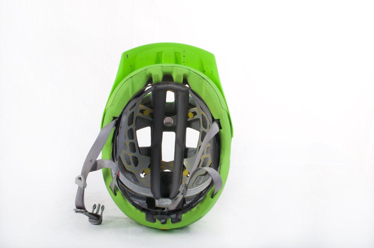 smith rover mips green helmet