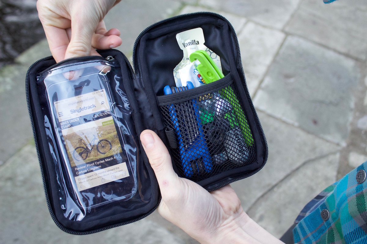 sticky pod pouch phone tools