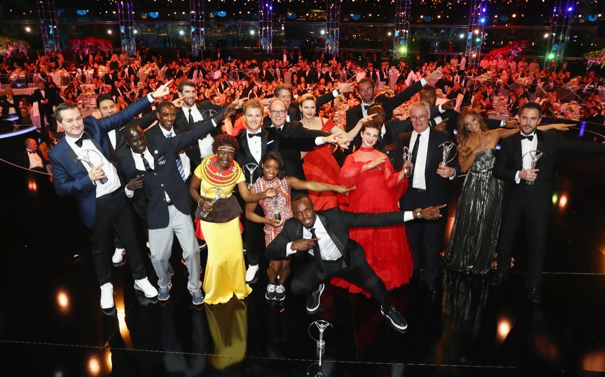 During the 2017 Laureus World Sports Awards at the Salle des Etoiles,Sporting Monte Carlo on February 14, 2017 in Monaco, Monaco.