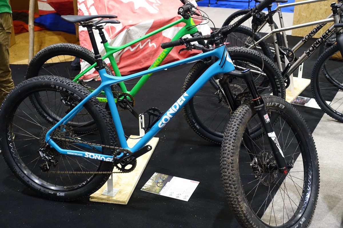 sonder transmitter carbon hardtail 27.5 plus london bike show alpkit
