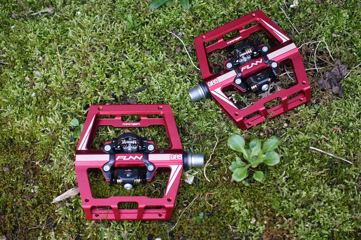 funn mamba spd clipless pedals platform pins