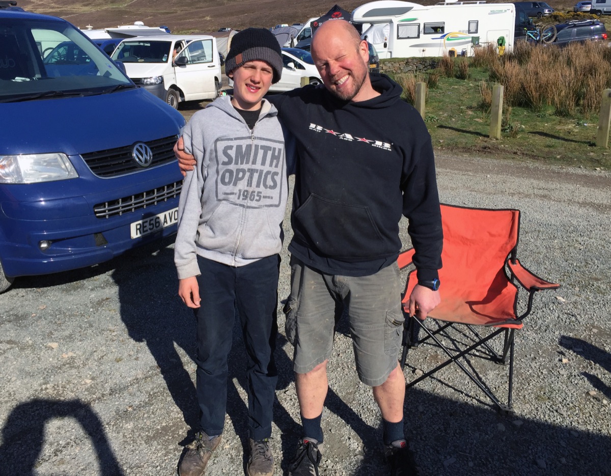 Dennis Luffman 1st Juvenile and his dad